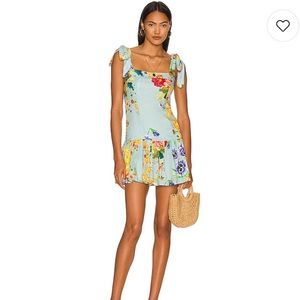 Agua Bendita X REVOLVE Joaquina Dress in Blue Multicolor Floral